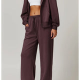 Ayla | Women's Straight Leg Running Pants with Elastic Waist