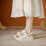 Cressida | Women's Platform Sandal with Buckles and Insoles