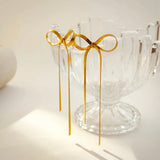 Isabelle | Women Earrings with Bow Design and Tassel