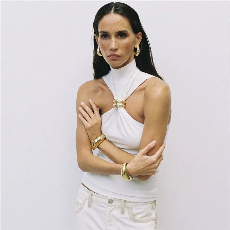 Livia | Women Top With Halter Neck Design