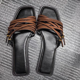 Marcelline | Women's Sandals with Leather Straps and Buckle