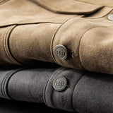 Vincent | Men Jacket with Structured Twill and Suede