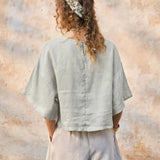 Maisie | Women Top With Linen Drop Shoulder