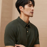 Fletcher | Men's Knitted Polo Shirt with Button Down Design