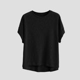 Genevieve | Women Tee With Cotton Linen Oversized Fit