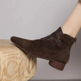 Vivienne | Women’s Boots with Suede and Zipper Closure
