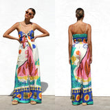 Montclair | Women's Printed Wide Leg Cami Jumpsuit