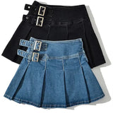 Lila | Women's Skirt with Pleated Buckle Detail