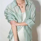 Helena | Women Shirt With Lapel Collar Design