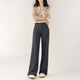 Viviana | Women's Merino Wool Wide Leg Pants with Elastic Waist