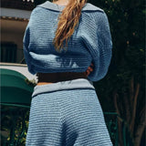 Lila | Women's Knit Two Piece Shorts Set