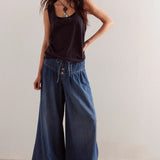 Aria | Women's Denim Pants with Drawstring Waist