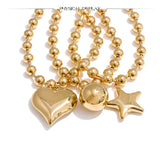 Liré | Women Necklace with Star Pendant and Gold Beads
