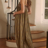 Clarice | Women's Wide Leg Jumpsuit with Adjustable Tie Straps