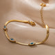 Ayvalık | Women Bracelet with Evil Eye and Stainless Steel