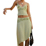 Evelina | Women's Mesh Two Piece Set Skirt