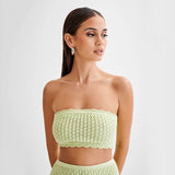 Savannah | Women's Knit Set with Bandeau Shorts