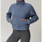Taylor | Women's Half-Zip Fleece Hoodie for Workout and Training