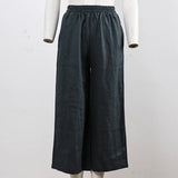 Sylvie | Women's Linen Pants with Elastic Waistband