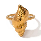Costa | Women Rings with Ocean Design and Gold Plating
