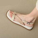 Valetta | Women's Platform Sandals with Cross-Strap and Buckle