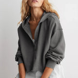 Faye | Women's Cropped Hoodie with Relaxed Fit and Soft Fabric Blend