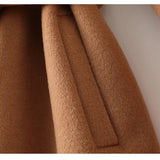 Sally | Women's 100% Wool Midi Coat with Belted Waist