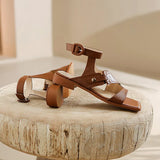 Calista | Women’s Sandals with Straps and Square Toe