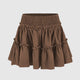 Viora | Women's Skirt with Stretch Waist and Ruffle Layers
