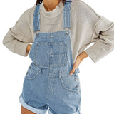 Sadie | Women's Denim Short Overalls Set