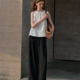 Mila | Women's Pleated Wide Leg Pants with High Waist