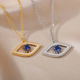 Saphira | Women Necklace with Evil Eye and Blue Stone