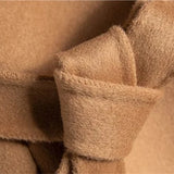 Ellen | Women's Belted Mid-Length Cashmere Blend Coat with Hood