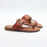 Valencia | Women's Leather Sandal with Buckle and Support
