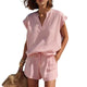 Juliette | Women's Two Piece Lounge Set Shorts