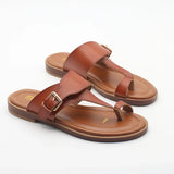 Valencia | Women's Leather Sandal with Buckle and Support