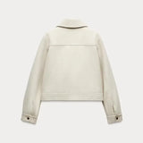 Nancy | Women's Cropped Zip-Front Jacket with Structured Fit