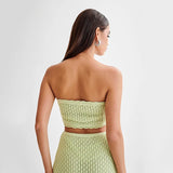 Savannah | Women's Knit Set with Bandeau Shorts