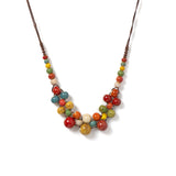 Mira | Women Necklace with Ceramic Beads and Adjustable Cord