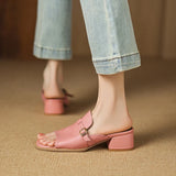 Marcella | Women's Sandal with Buckle and Leather