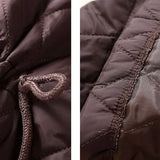 Maren | Women's Diamond Quilted Long Coat with Drawstring Waist