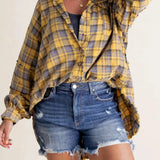 Samara | Women Shirt With Plaid Flannel Design