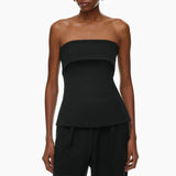 Amelia | Women’s Linen Strapless Tube Crop Top