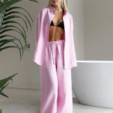 Ellis | Women's Cotton Two Piece Set Trousers