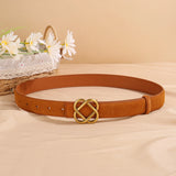 Everlyn | Women Belt with Suede Material and Knot Buckle