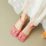 Belle | Women’s Mules with Open Toe and Strap