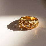 Belliza | Women Ring with Bubble Design and Gold Plating
