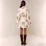 Lila | Women Dress With Cotton Blend Floral Print