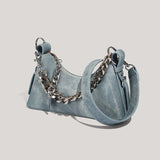 Céleste | Women Bag with Denim and Chain