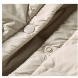 Magdalena | Women's Lightweight Duck Down Jacket with Heart Quilt and Knit Hood